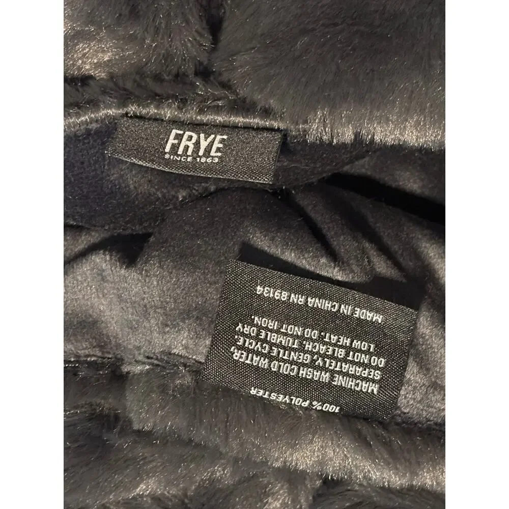 FRYE Faux Fur Throw Blanket 50 x 70